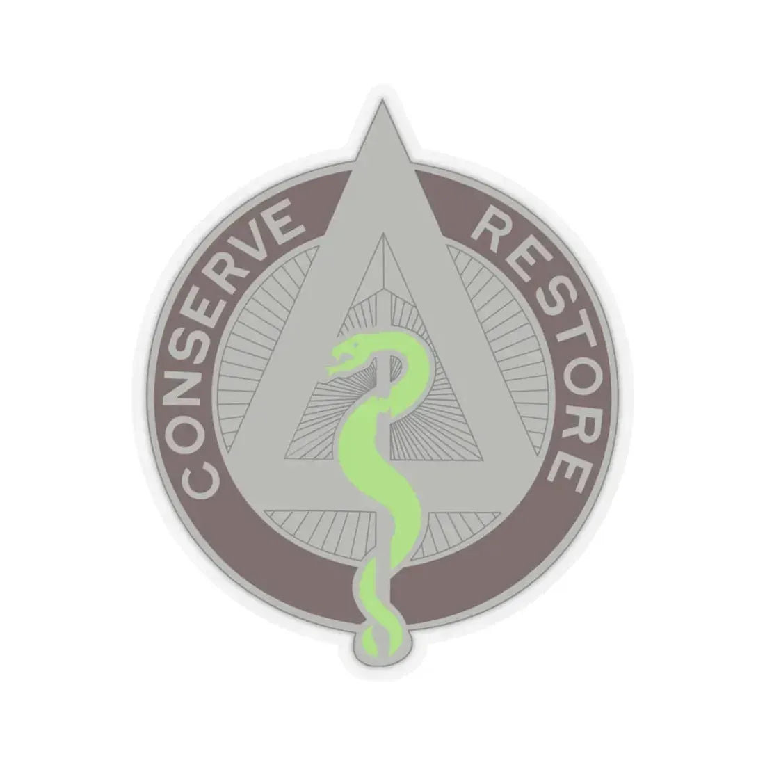 US Area Dental Laboratory Walter Reed Medical Center (U.S. Army) STICKER Vinyl Kiss-Cut Decal 6 Inch Transparent - The Sticker Space