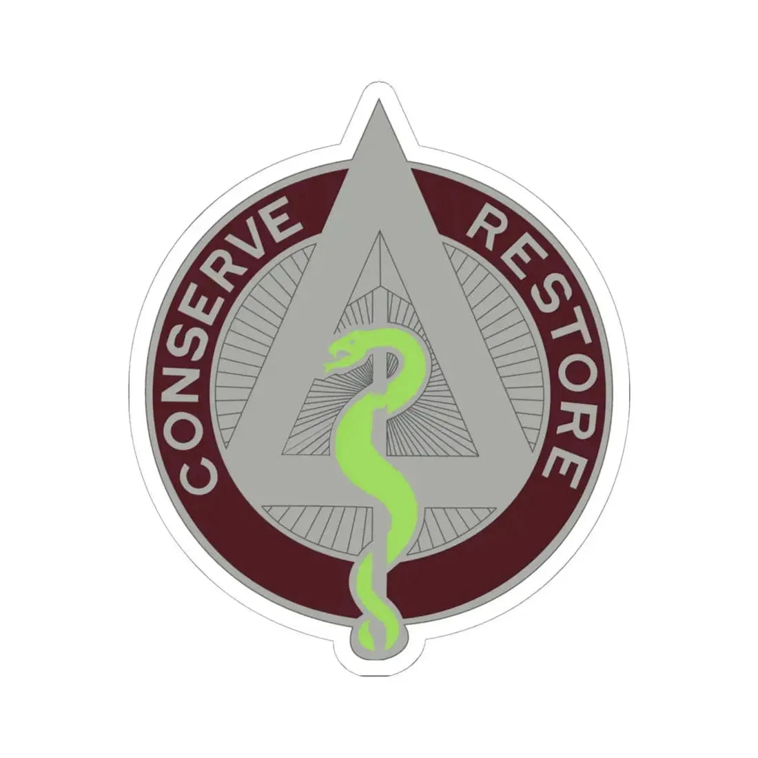 US Area Dental Laboratory Walter Reed Medical Center (U.S. Army) STICKER Vinyl Kiss-Cut Decal 6 Inch White - The Sticker Space