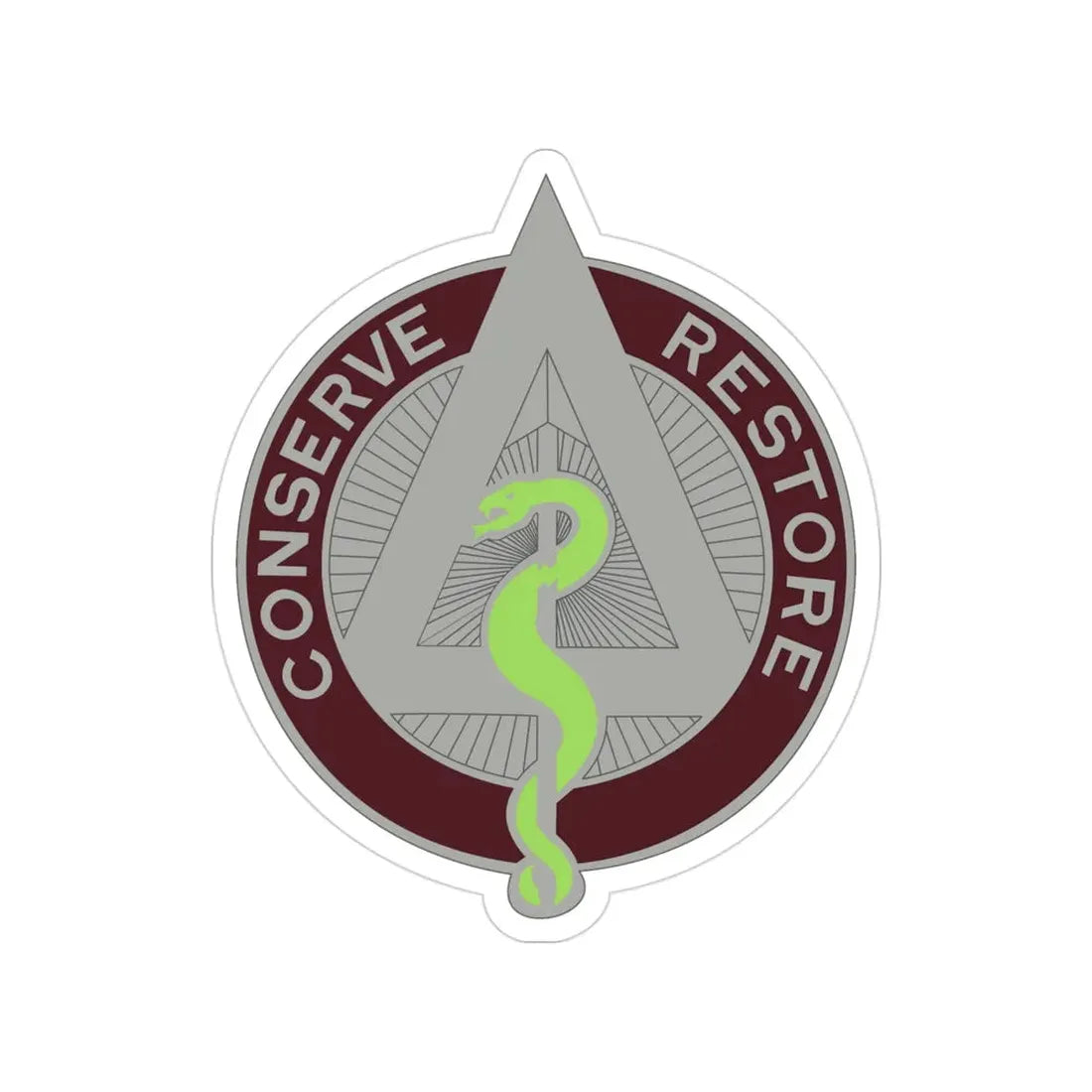 US Area Dental Laboratory Walter Reed Medical Center (U.S. Army) Transparent STICKER Die-Cut Vinyl Decal 3 Inch - The Sticker Space