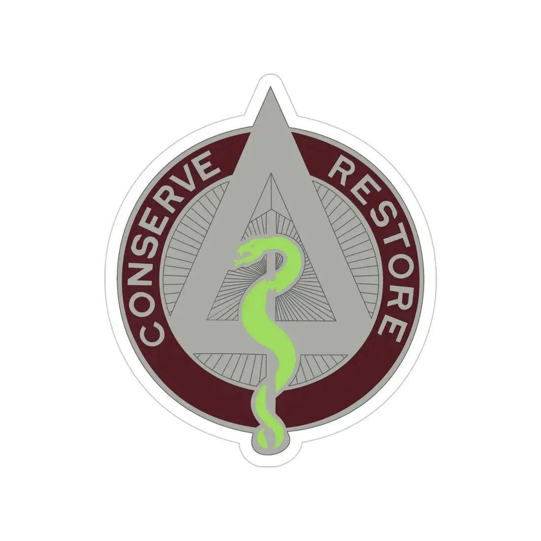 US Area Dental Laboratory Walter Reed Medical Center (U.S. Army) Transparent STICKER Die-Cut Vinyl Decal 4 Inch - The Sticker Space