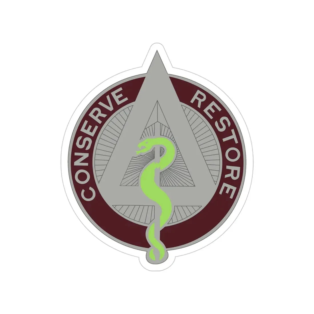 US Area Dental Laboratory Walter Reed Medical Center (U.S. Army) Transparent STICKER Die-Cut Vinyl Decal 4 Inch - The Sticker Space