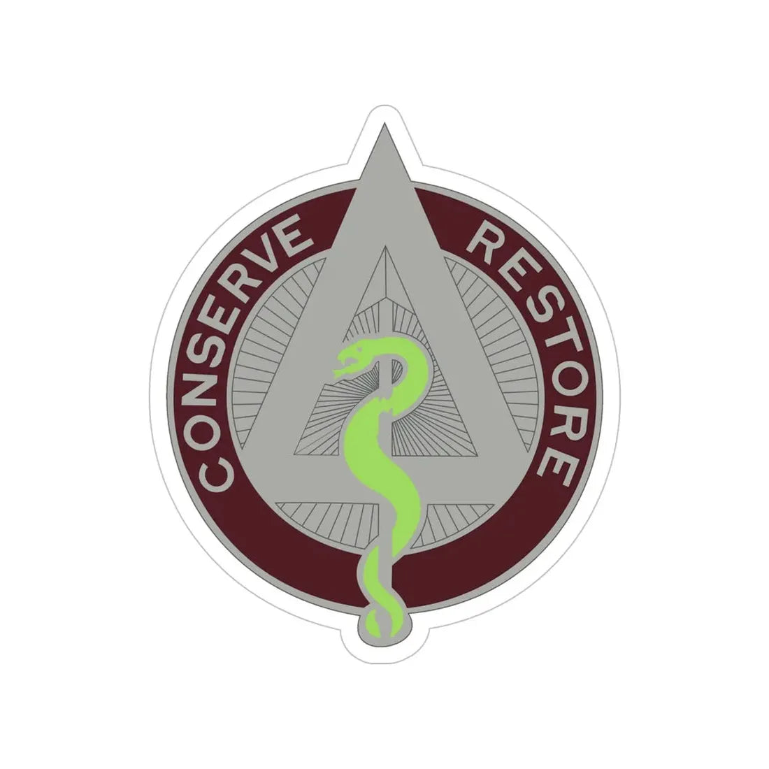 US Area Dental Laboratory Walter Reed Medical Center (U.S. Army) Transparent STICKER Die-Cut Vinyl Decal 5 Inch - The Sticker Space