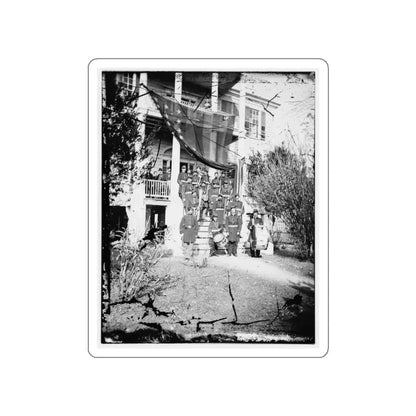 U.S. Army Band Standing On Steps(2) (U.S. Civil War) STICKER Vinyl Die-Cut Decal White Die-Cut 3 Inch - The Sticker Space