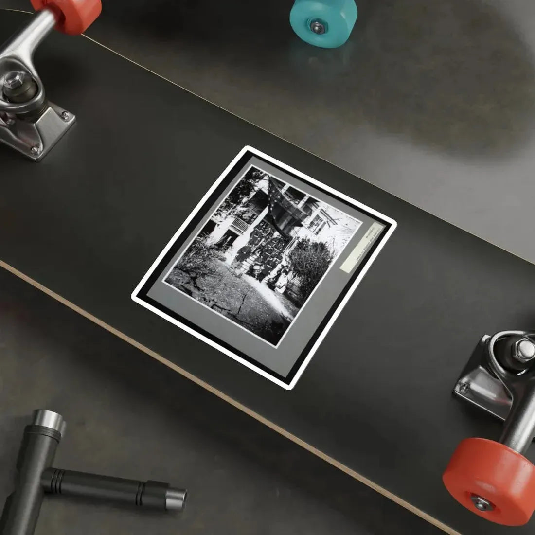 U.S. Army Band Standing On Steps (U.S. Civil War) STICKER Vinyl Die-Cut Decal - The Sticker Space