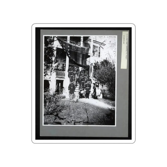 U.S. Army Band Standing On Steps (U.S. Civil War) STICKER Vinyl Die-Cut Decal White Die-Cut 2 Inch - The Sticker Space