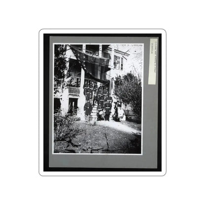 U.S. Army Band Standing On Steps (U.S. Civil War) STICKER Vinyl Die-Cut Decal White Die-Cut 5 Inch - The Sticker Space