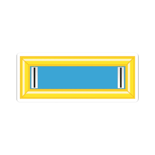 US Army CW5 shoulderboard (United States) (Military Rank) STICKER Vinyl Kiss-Cut Decal 2 Inch White - The Sticker Space