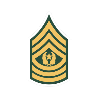 US Army E 9 SMA 1966-1979 (United States) (Military Rank) STICKER Vinyl Kiss-Cut Decal 2 Inch White - The Sticker Space