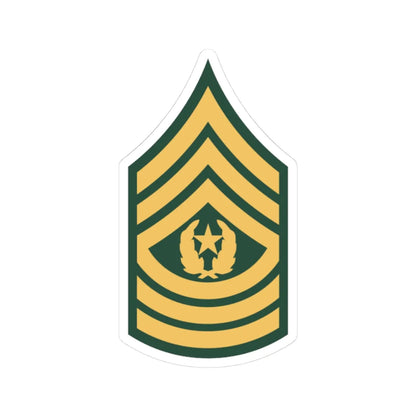 US Army E 9 SMA 1966-1979 (United States) (Military Rank) STICKER Vinyl Kiss-Cut Decal 3 Inch White - The Sticker Space