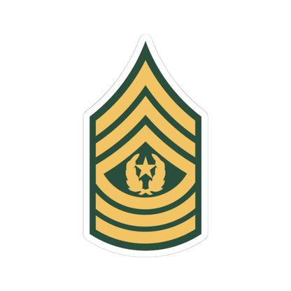 US Army E 9 SMA 1966-1979 (United States) (Military Rank) STICKER Vinyl Kiss-Cut Decal 4 Inch White - The Sticker Space