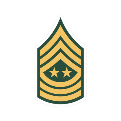 US Army E 9 SMA old (United States) (Military Rank) STICKER Vinyl Kiss-Cut Decal 2 Inch White - The Sticker Space