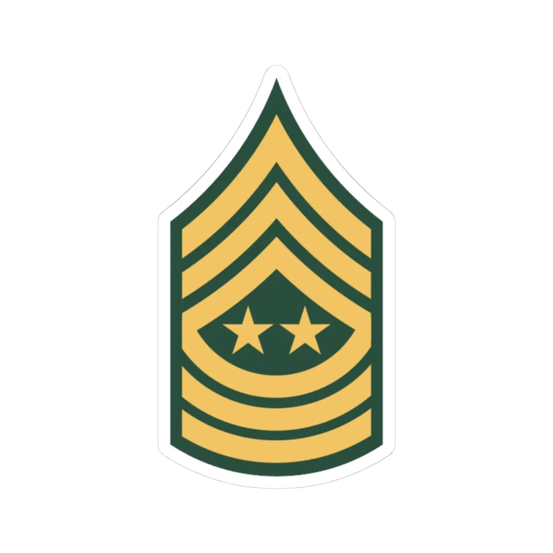 US Army E 9 SMA old (United States) (Military Rank) STICKER Vinyl Kiss-Cut Decal 3 Inch White - The Sticker Space