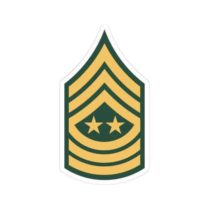 US Army E 9 SMA old (United States) (Military Rank) STICKER Vinyl Kiss-Cut Decal 4 Inch White - The Sticker Space