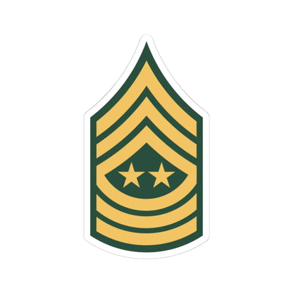 US Army E 9 SMA old (United States) (Military Rank) STICKER Vinyl Kiss-Cut Decal 6 Inch White - The Sticker Space