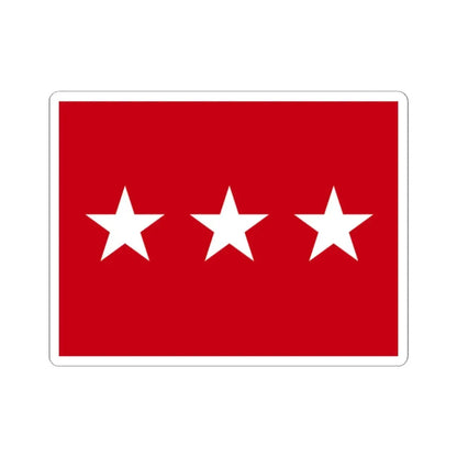 US Army Lieutenant General Flag Medical (United States) STICKER Vinyl Kiss-Cut Decal 2 Inch White - The Sticker Space