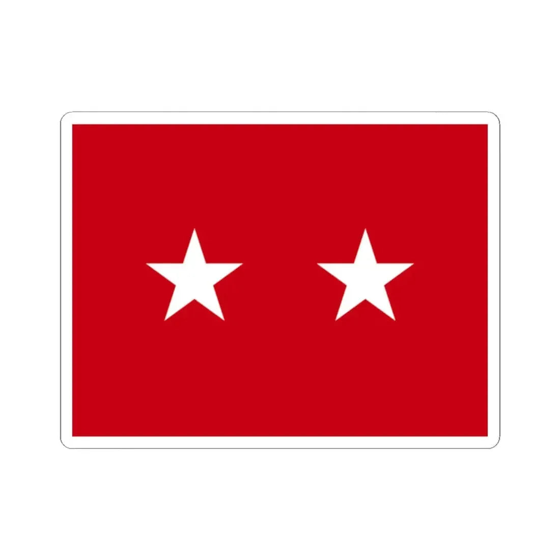 US Army Major General Flag Medical (United States) STICKER Vinyl Kiss-Cut Decal 2 Inch White - The Sticker Space