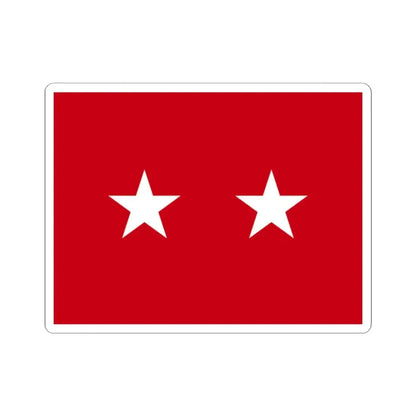 US Army Major General Flag Medical (United States) STICKER Vinyl Kiss-Cut Decal 2 Inch White - The Sticker Space