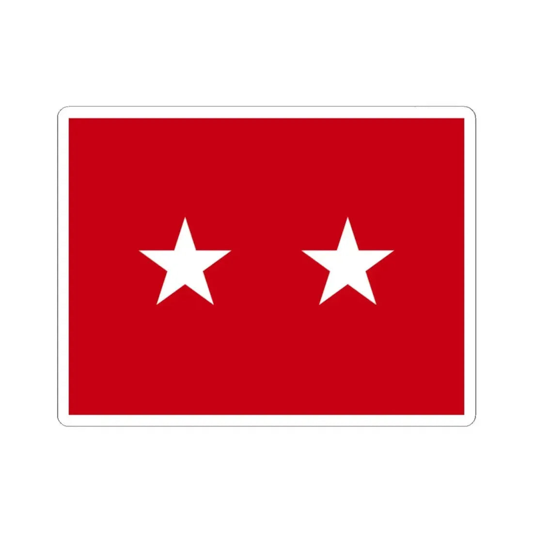 US Army Major General Flag Medical (United States) STICKER Vinyl Kiss-Cut Decal 3 Inch White - The Sticker Space