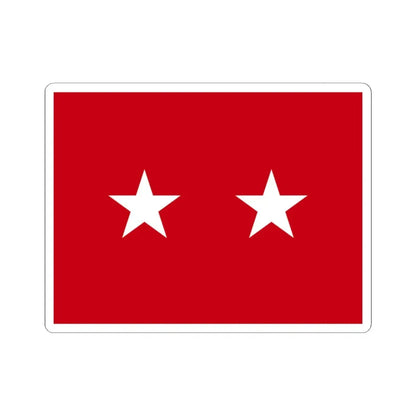 US Army Major General Flag Medical (United States) STICKER Vinyl Kiss-Cut Decal 3 Inch White - The Sticker Space