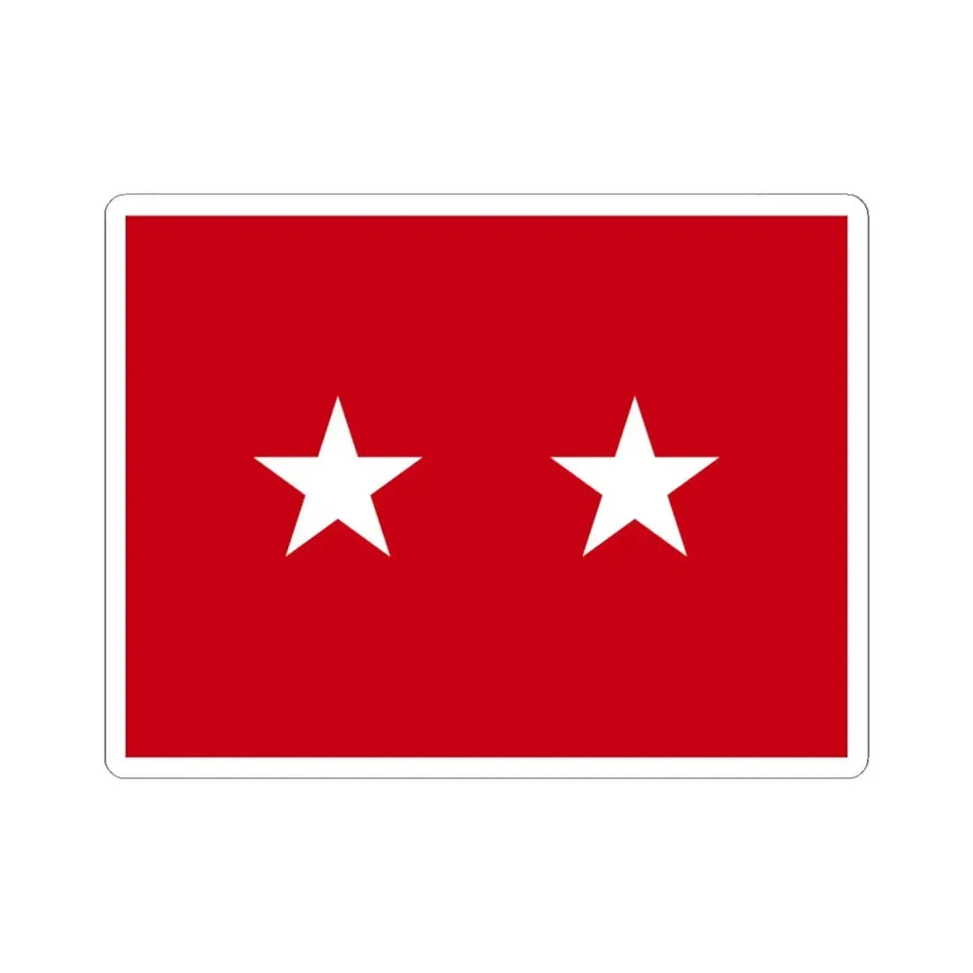 US Army Major General Flag Medical (United States) STICKER Vinyl Kiss-Cut Decal 4 Inch White - The Sticker Space