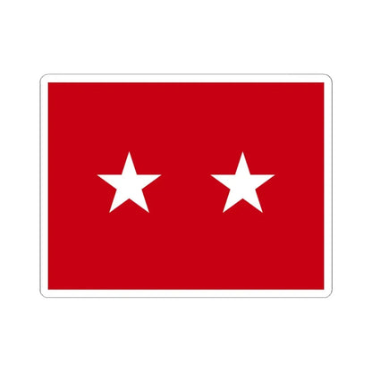 US Army Major General Flag Medical (United States) STICKER Vinyl Kiss-Cut Decal 4 Inch White - The Sticker Space