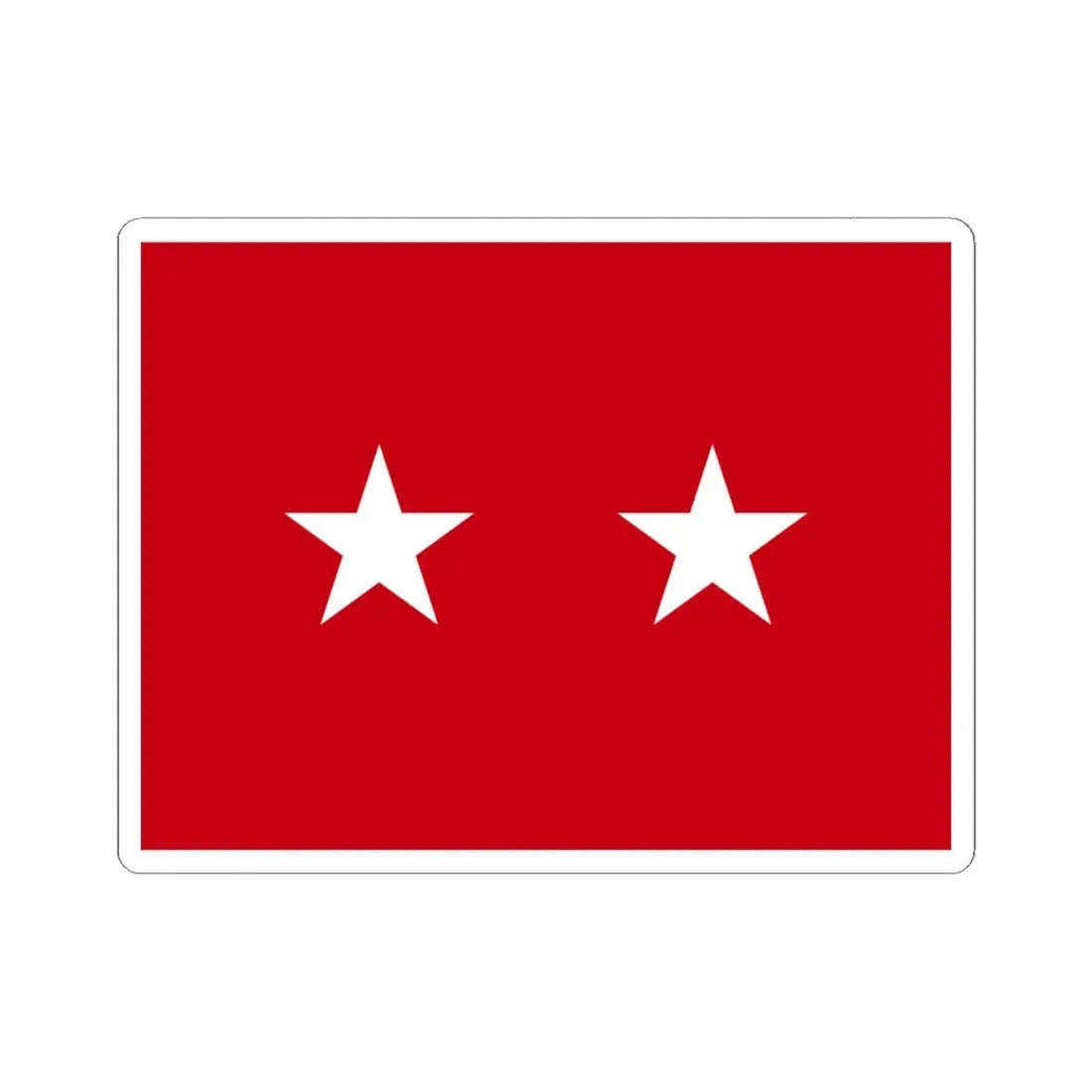 US Army Major General Flag Medical (United States) STICKER Vinyl Kiss-Cut Decal 6 Inch White - The Sticker Space