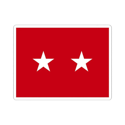 US Army Major General Flag Medical (United States) STICKER Vinyl Kiss-Cut Decal 6 Inch White - The Sticker Space