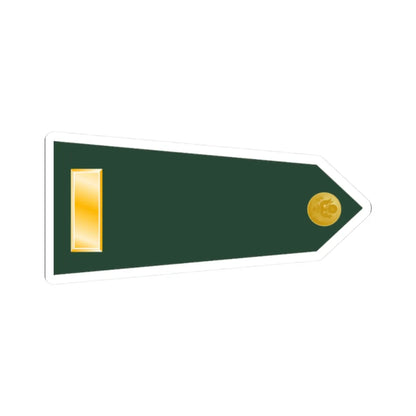 U.S. Army O 1 shoulderboard 1954-2015 rotated (United States) (Military Rank) STICKER Vinyl Kiss-Cut Decal 2 Inch White - The Sticker Space