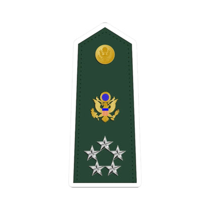 U.S. Army O 11 shoulderboard 1959-2015 (United States) (Military Rank) STICKER Vinyl Kiss-Cut Decal 2 Inch White - The Sticker Space