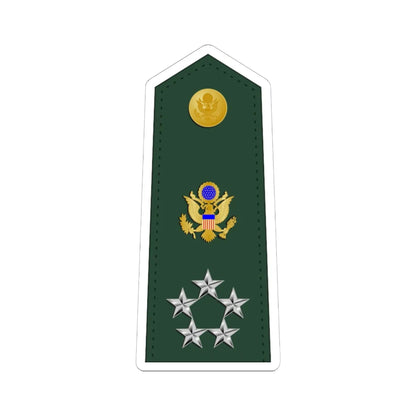 U.S. Army O 11 shoulderboard 1959-2015 (United States) (Military Rank) STICKER Vinyl Kiss-Cut Decal 6 Inch White - The Sticker Space