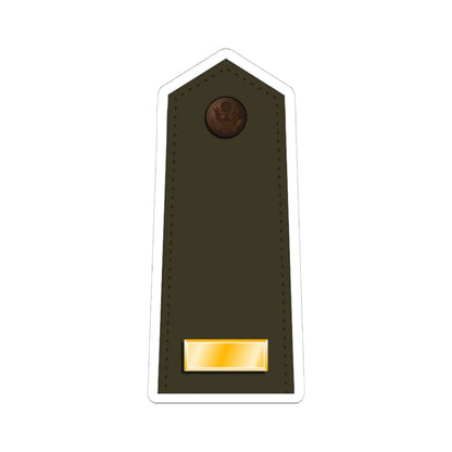 US Army O1 Army greens (United States) (Military Rank) STICKER Vinyl Kiss-Cut Decal 6 Inch White - The Sticker Space