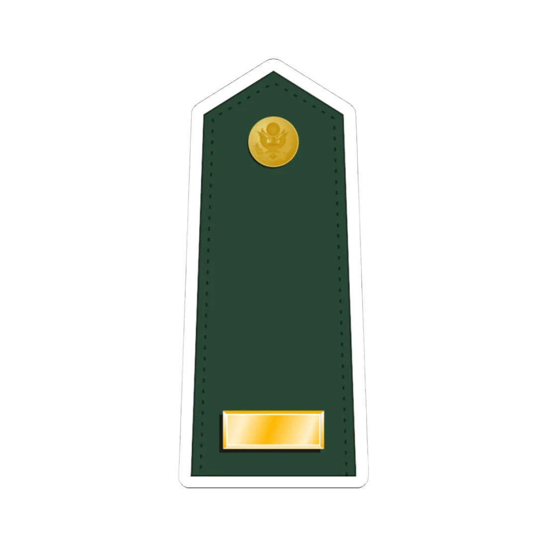 US Army O1 (United States) (Military Rank) STICKER Vinyl Kiss-Cut Decal 4 Inch White - The Sticker Space