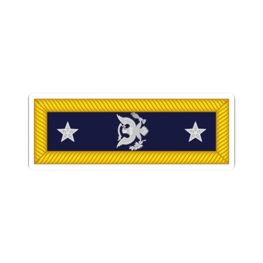 US Army O10 1872 (United States) (Military Rank) STICKER Vinyl Kiss-Cut Decal 2 Inch White - The Sticker Space