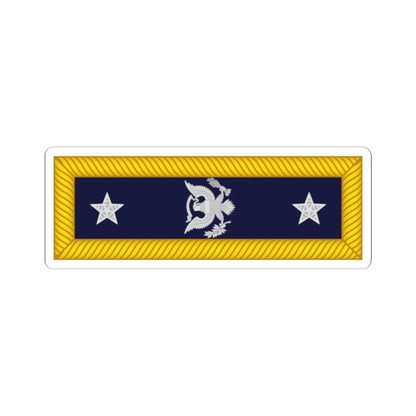 US Army O10 1872 (United States) (Military Rank) STICKER Vinyl Kiss-Cut Decal 4 Inch White - The Sticker Space