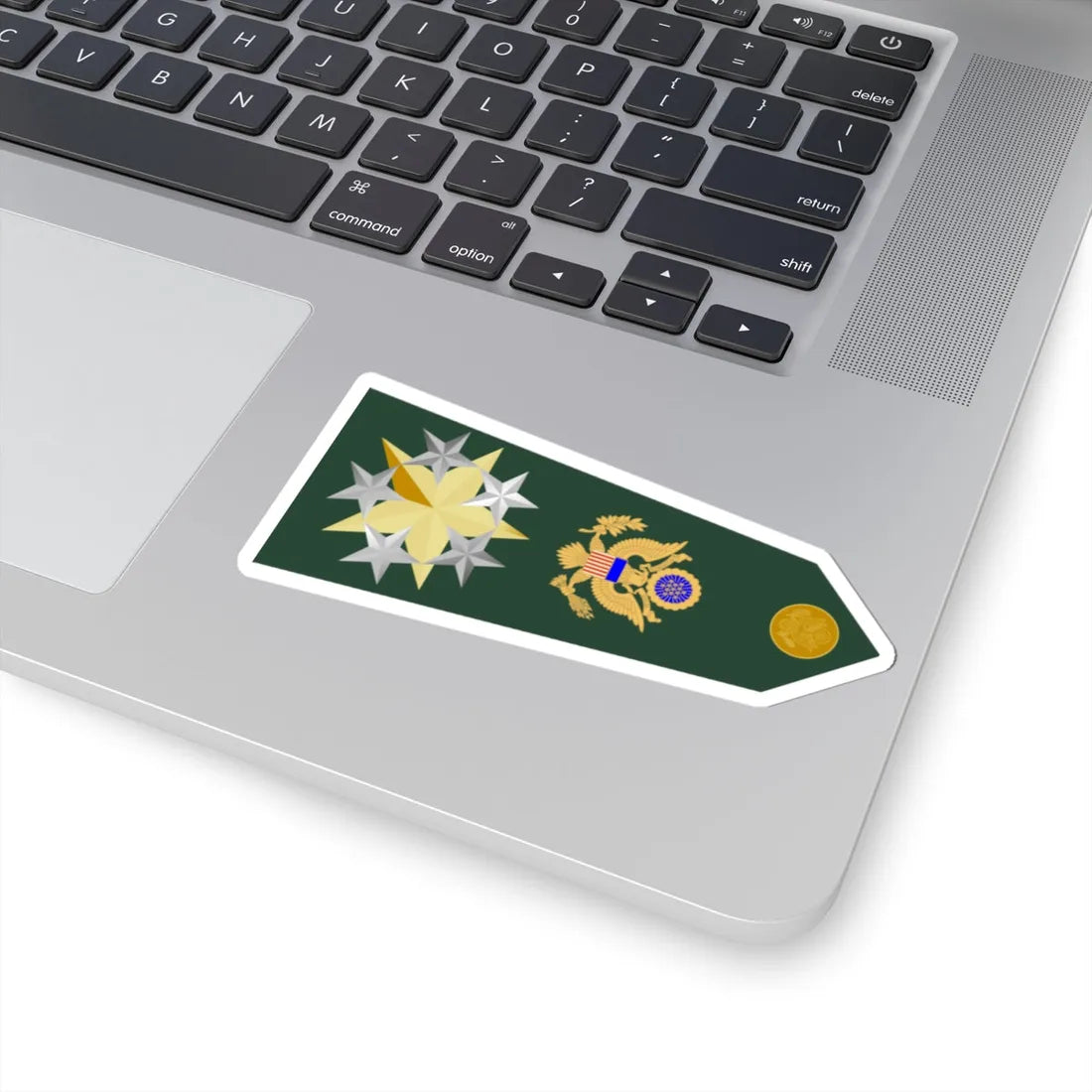 US Army O12 shoulderboard rotated (United States) (Military Rank) STICKER Vinyl Kiss-Cut Decal - The Sticker Space