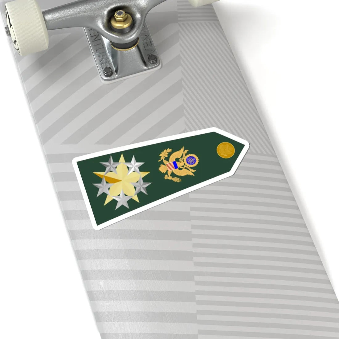 US Army O12 shoulderboard rotated (United States) (Military Rank) STICKER Vinyl Kiss-Cut Decal - The Sticker Space