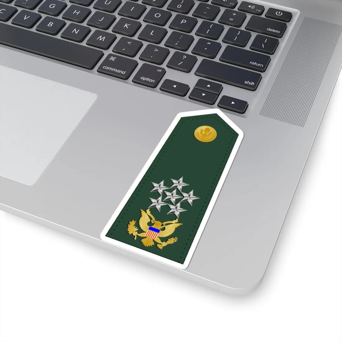 US Army O12 shoulderboard V2 (United States) (Military Rank) STICKER Vinyl Kiss-Cut Decal - The Sticker Space