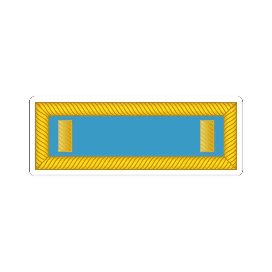 US Army O2 1861 (United States) (Military Rank) STICKER Vinyl Kiss-Cut Decal 4 Inch White - The Sticker Space