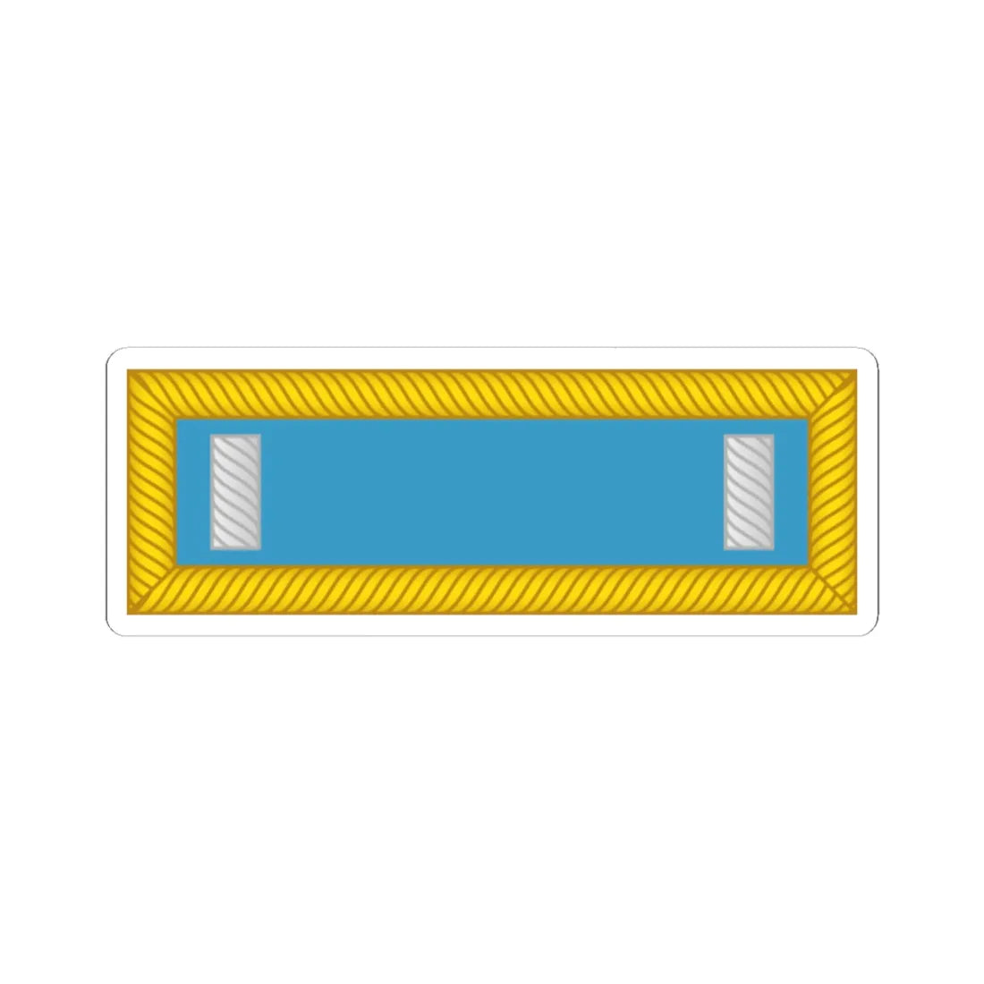 US Army O2 1872 (United States) (Military Rank) STICKER Vinyl Kiss-Cut Decal 3 Inch White - The Sticker Space