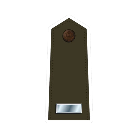 US Army O2 Army greens (United States) (Military Rank) STICKER Vinyl Kiss-Cut Decal 2 Inch White - The Sticker Space