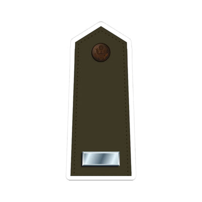 US Army O2 Army greens (United States) (Military Rank) STICKER Vinyl Kiss-Cut Decal 3 Inch White - The Sticker Space
