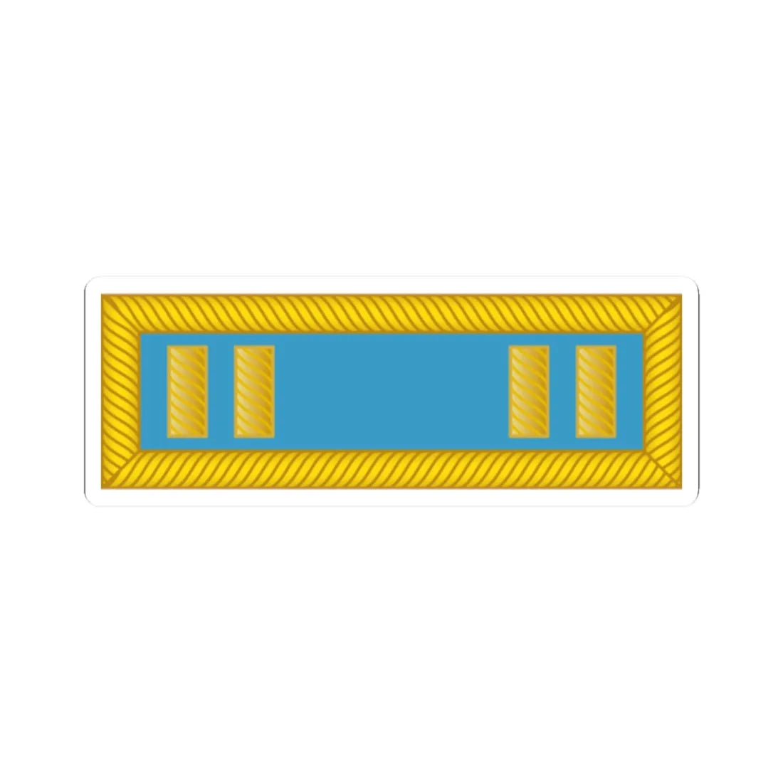 US Army O3 1861 (United States) (Military Rank) STICKER Vinyl Kiss-Cut Decal 2 Inch White - The Sticker Space