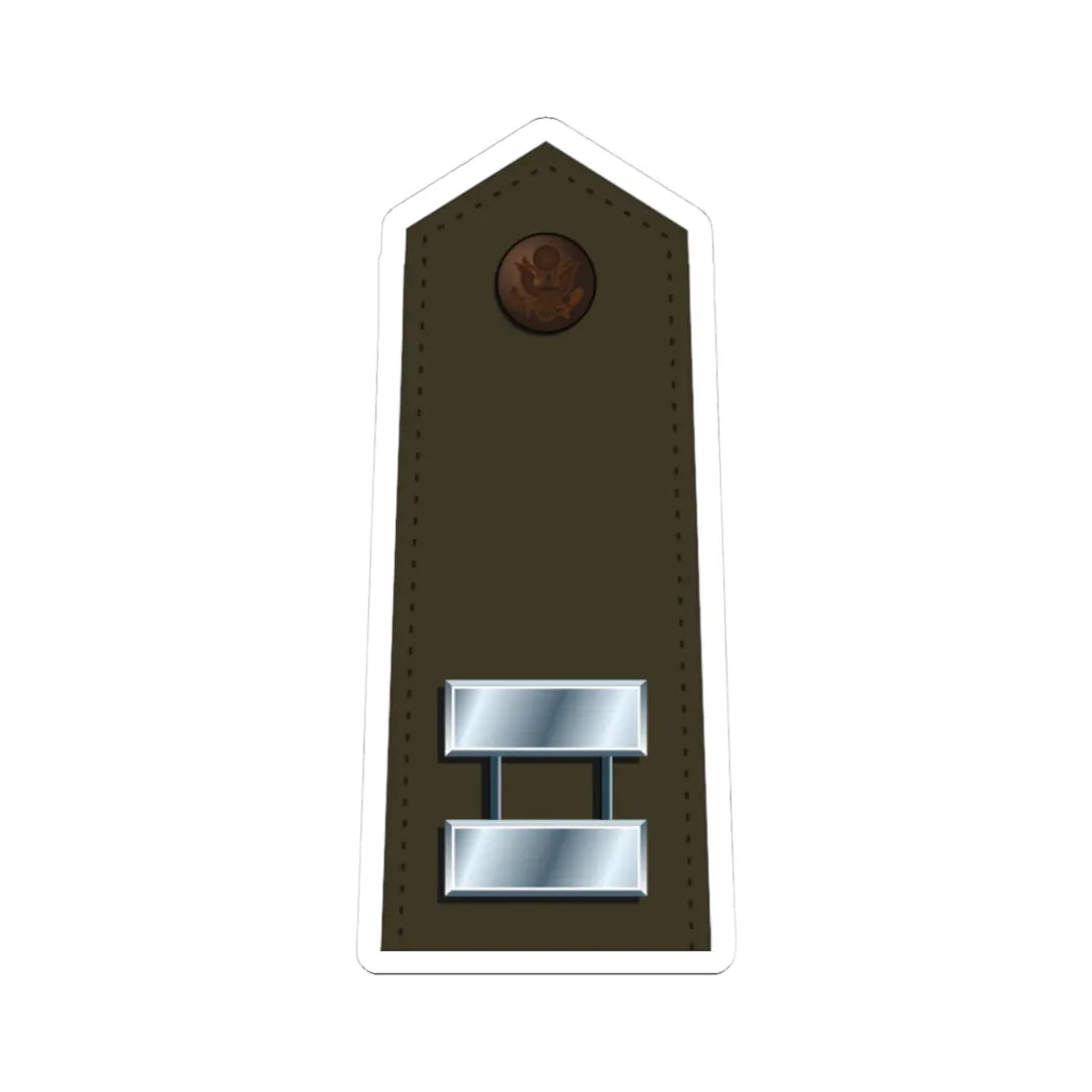 US Army O3 Army greens (United States) (Military Rank) STICKER Vinyl Kiss-Cut Decal 3 Inch White - The Sticker Space