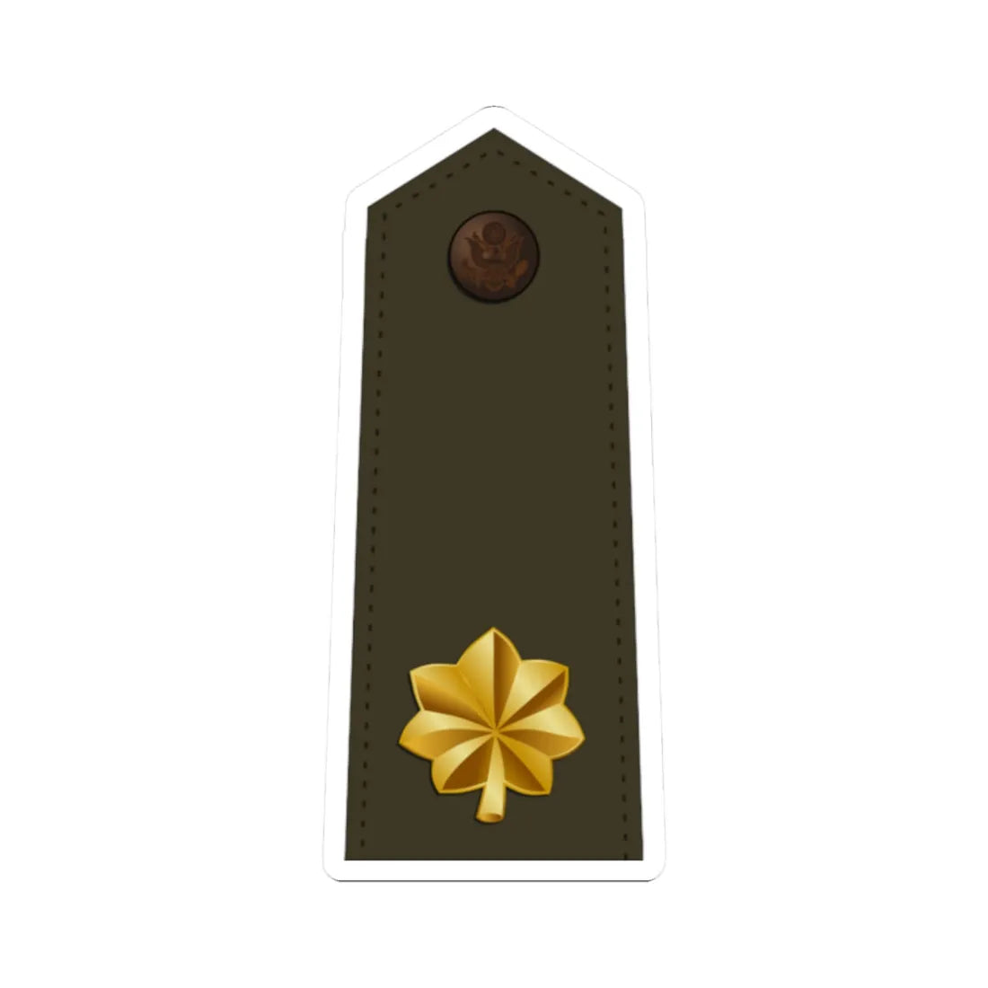 US Army O4 Army greens (United States) (Military Rank) STICKER Vinyl Kiss-Cut Decal 2 Inch White - The Sticker Space