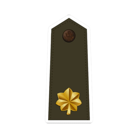 US Army O4 Army greens (United States) (Military Rank) STICKER Vinyl Kiss-Cut Decal 2 Inch White - The Sticker Space