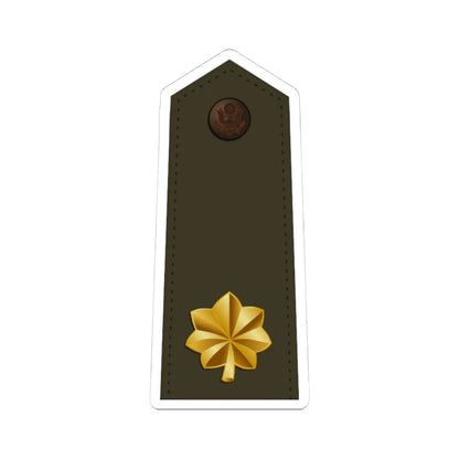 US Army O4 Army greens (United States) (Military Rank) STICKER Vinyl Kiss-Cut Decal 4 Inch White - The Sticker Space