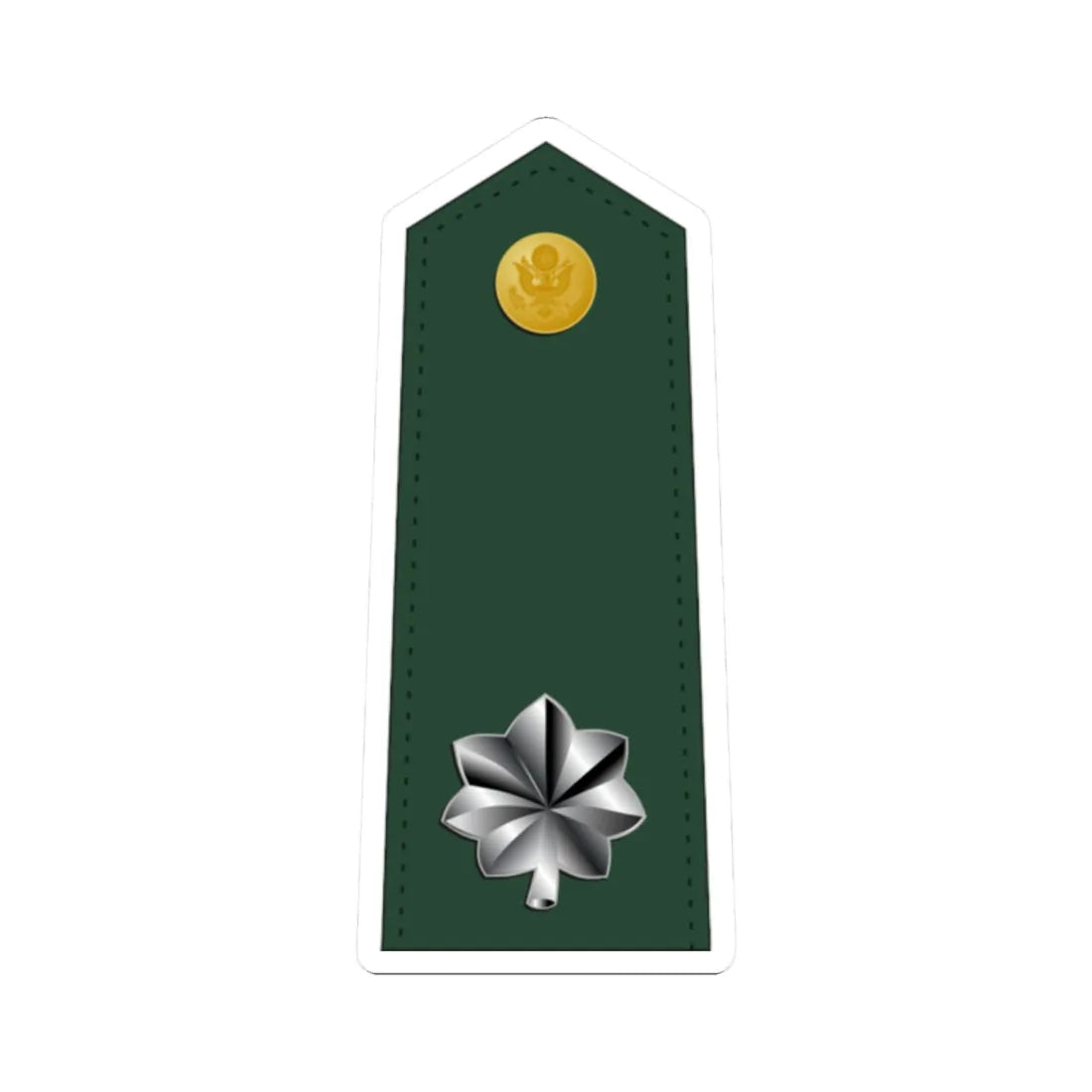 US Army O5 (United States) (Military Rank) STICKER Vinyl Kiss-Cut Decal 2 Inch White - The Sticker Space