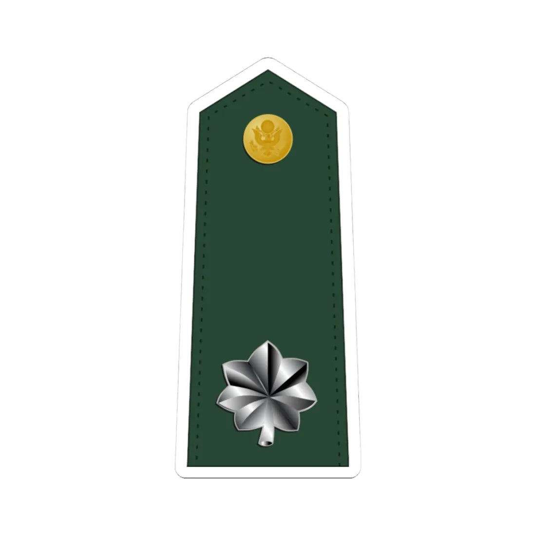 US Army O5 (United States) (Military Rank) STICKER Vinyl Kiss-Cut Decal 3 Inch White - The Sticker Space