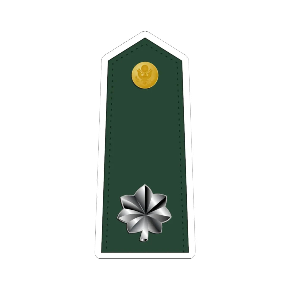 US Army O5 (United States) (Military Rank) STICKER Vinyl Kiss-Cut Decal 6 Inch White - The Sticker Space