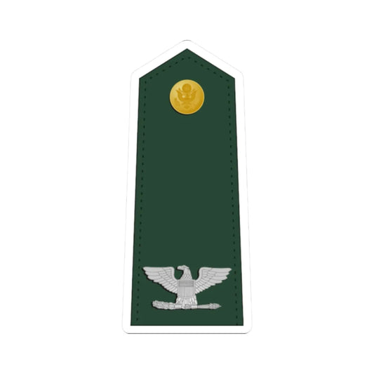 US Army O6 (United States) (Military Rank) STICKER Vinyl Kiss-Cut Decal 2 Inch White - The Sticker Space